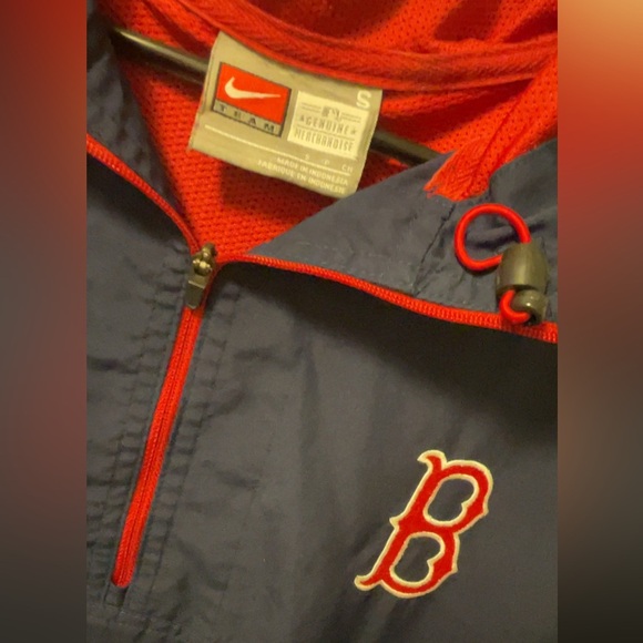 Boston Red Sox Quarter Zip Windbreaker Pullover Nike - Picture 3 of 6